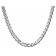 trendor 08636 Silver Curb Chain Necklace for Men 8,2 mm Image 2