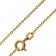 trendor 75649 Necklace Anchor Chain 1.5 mm Sterling Silver 925 10M Gold Plated Image 1