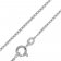 trendor 75204 Box Chain Necklace White Gold 585 Thickness 1.2 mm Image 1