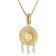 trendor 41698 Women's Necklace Sun Gold Plated 925 Silver Image 1