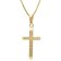 trendor 41858 Cross Pendant Gold 333/8K with Gold-Plated Silver Chain Image 1