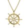 trendor 41862 Steering Wheel Pendant Gold 333 with Gold-Plated Silver Necklace Image 1