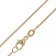 trendor 41857 Curb Chain Gold 750 / 18K Necklace For Pendants 1.1 mm Wide Image 1