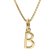 trendor 41880-B Letter pendant B Gold 333/8K on Gold-Plated Silver Necklace Image 1