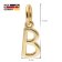 trendor 41880-B Letter pendant B Gold 333/8K on Gold-Plated Silver Necklace Image 6