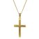 trendor 41902 Cross Pendant Necklace Gold 333/8K 21 mm Image 1