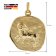 trendor 41960-04 Aries Zodiac Sign Ø 20 mm with 333/8K Gold Chain for Men Image 5