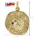 trendor 41960-08 Leo Zodiac Sign Ø 20 mm with 333/8K Gold Necklace for Men Image 5
