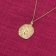 trendor 41960-09 Virgo Zodiac Sign Ø 20 mm with 333/8K Gold Necklace for Men Image 2