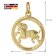 trendor ´41980-04 Necklace with Aries Zodiac Sign 333 Gold Ø 16 mm Image 3
