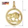 trendor 41980-05 Necklace with Taurus Zodiac Sign 333 Gold Ø 16 mm Image 5