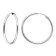 trendor 15048 Hoop Earrings 925 Silver ⌀ 40 mm Image 1