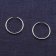 trendor 15048 Hoop Earrings 925 Silver ⌀ 40 mm Image 2