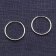 trendor 15050 Hoop Earrings 925 Silver ⌀ 25 mm Image 2