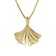 trendor 15075 Women's Necklace with Ginkgo Leaf 333/8K Gold Image 1