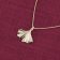 trendor 15075 Women's Necklace with Ginkgo Leaf 333/8K Gold Image 2