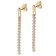 trendor 15078 Women's Earrings with Cubic Zirconia Gold Plated Silver 925 Image 1