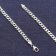 trendor 15104 Men's Necklace Silver 925 Curb Chain 6 mm Width Image 2