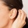 trendor 15110 Stud Earrings for Men and Women 925 Silver Cubic Zirconia 5,5 mm Image 3