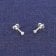 trendor 15106 Unisex Earrings 925 Silver Cubic Zirconia Ear Studs ⌀ 3 mm Image 2