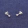 trendor 15107 Unisex Stud Earrings 925 Silver with Cubic Zirconia 3.5 mm Image 2