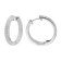trendor 15133 Ladies' Hoop Earrings 925 Silver with Cubic Zirconia Image 1