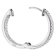 trendor 15133 Ladies' Hoop Earrings 925 Silver with Cubic Zirconia Image 2
