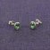 trendor 15134 Ladies' Stud Earrings Silver Green Image 2