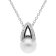 trendor 15141 Women's Silver Necklace with Pearl Image 1
