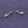 trendor 15143 Silver Stud Earrings for Women with Cubic Zirconia Image 2