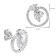 trendor 15148 Silver Stud Earrings for Women Image 3