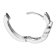 trendor 15150 Women's Hoop Earrings 925 Silver Image 2