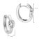 trendor 15150 Women's Hoop Earrings 925 Silver Image 5