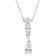 trendor 15153 Women's Silver Necklace with Cubic Zirconia Image 1