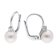 trendor 15156 Women's Pearl Earrings Silver Image 1