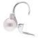 trendor 15156 Women's Pearl Earrings Silver Image 2