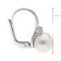 trendor 15156 Women's Pearl Earrings Silver Image 5