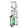 trendor 15159 Ladies' Necklace Silver with Green Stone Image 2