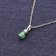 trendor 15159 Ladies' Necklace Silver with Green Stone Image 3
