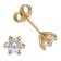 trendor 15162 Women's Stud Earrings Gold-Plated with Cubic Zirconia Image 1