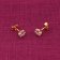 trendor 15162 Women's Stud Earrings Gold-Plated with Cubic Zirconia Image 2