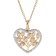 trendor 15163 Ladies' Necklace Gold-Plated Silver Heart Image 1