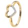 trendor 15191 Women's Ring Gold 333/8K Cubic Zirconia Heart Image 1