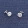 trendor 15194 Women's Stud Earrings White Gold 333/8K Cubic Zirconia Image 2