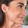 trendor 15194 Women's Stud Earrings White Gold 333/8K Cubic Zirconia Image 3