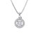trendor 15195 Ladies Pendant White Gold 333/8K On A Silver Necklace Image 1