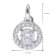 trendor 15195 Ladies Pendant White Gold 333/8K On A Silver Necklace Image 4
