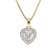 trendor 15197 Women's Pendant 333/8K Gold On A Gold-Plated Silver Necklace Image 1