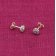 trendor 15201 Women's Earrings Gold 333/8K Cubic Zirconia Ear Studs Image 2