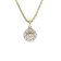 trendor 15202 Women's Pendant Gold 333/8K On A Silver Necklace Image 1